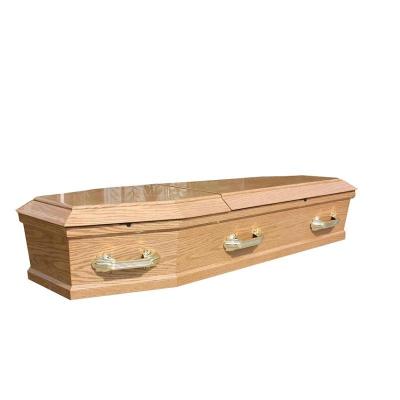 China Customization High Gloss Finish White Crepe Interior Solid Wood Coffins Casket Prices for sale