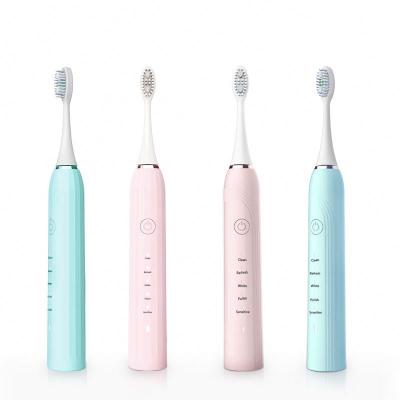 China Battery Operated Hot Products For USA 2021 Ultrasonic Teeth Whitening LED Smart Electric Toothbrush for sale