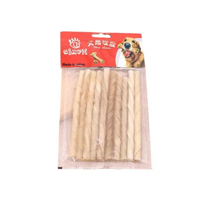 China Sustainable Rawhide Natural Twist Rolls Pet Food For Dog Treats Toys Wholesale Handmade Custom Healthy Molar for sale