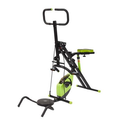 China Home Gym Exercise Crunch Total Use Control Magnetic Bike Riding Machine With Rope for sale