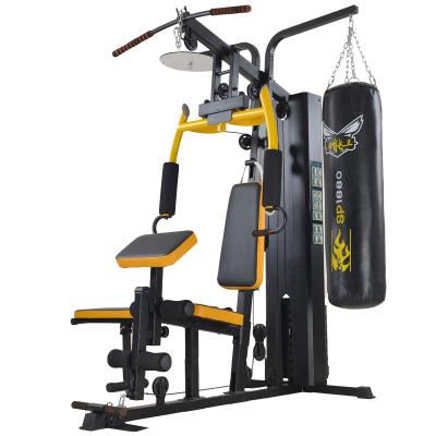 China Fitness Equipment Three Station Home Use Home Use Exercise Machine Multi Station Home Gym With Supine Board for sale