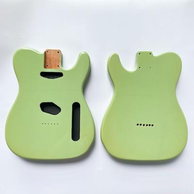 China Custom Finish Green Basswood TL Guitar Solid Body DIY GUITAR SURF GUITAR PARTS SUPPLIER for sale