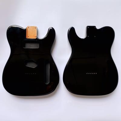 China GUITAR Wholesale Finished Basswood TL Guitar Black Body For Electric Guitar Handmade Custom Kits for sale