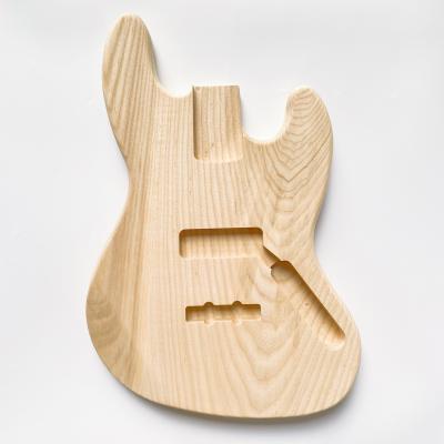 China GUITAR Ash Bass Body Jazz Body 4 Double Bass Whole Unfinished Body For DIY Bass Guitar Kits for sale