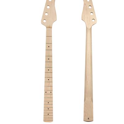 China Custom String Bass Guitar Neck Maple 4 Fret Neck 21 Jazz Guitar GUITAR For DIY Electric Guitar Replacement for sale