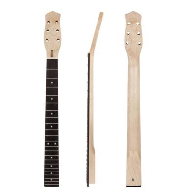 China DAMI GUITAR 22 Nose Electric Guitar Neck DIY Guitar Parts Clear Satin C Shape Maple Guitar Neck For Wholesale for sale