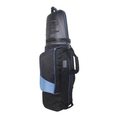 China ABS hard top+PVC golf top nylon waterproof travel hard bag factory sale custom golf bag with wheels for sale