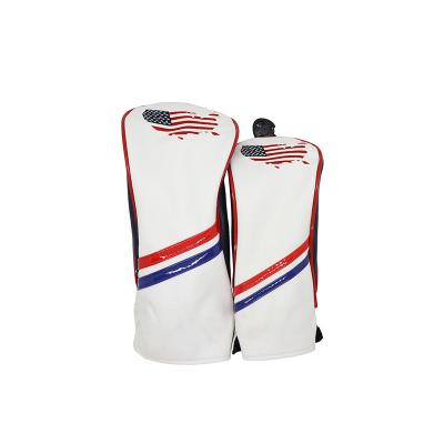 China Durable High Quality Leather Golf Headcover Logo Golf Club Head Cover Custom Made PU For Driver Wood for sale