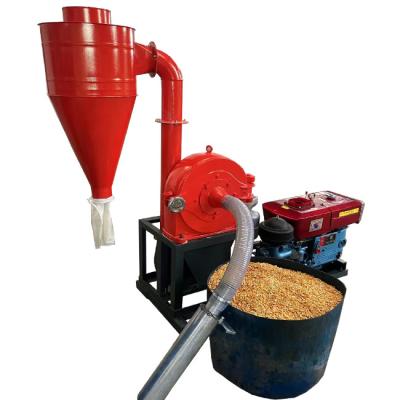 China Diesel Engine Type Auto Feeding 18HP Blower Pulverise Machine 2000kg Per Hour for sale