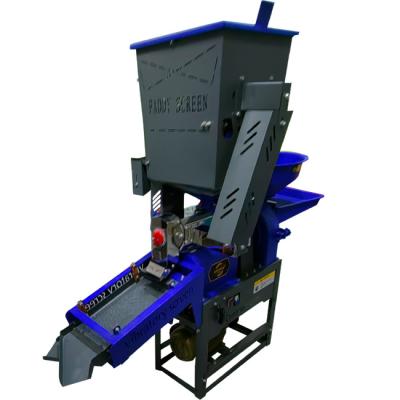 China Vibrationsbildschirm 5 in 1 Kombinationsreismühle 220 kg/h mit Winden zu verkaufen