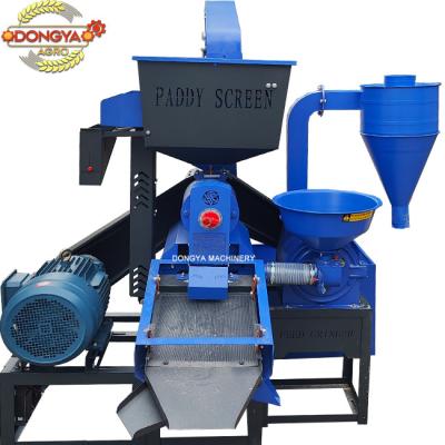 China 15hp  Fine Bran Vibratory  Rice Mill Machine With Loading Lifter 650KG Per Hour for sale