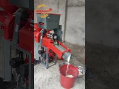 GASOLINE TYPE 4 IN 1 VIBRATORY SCREEN COMBINED RICE MILLING MACHINE FOR HOMEUSE