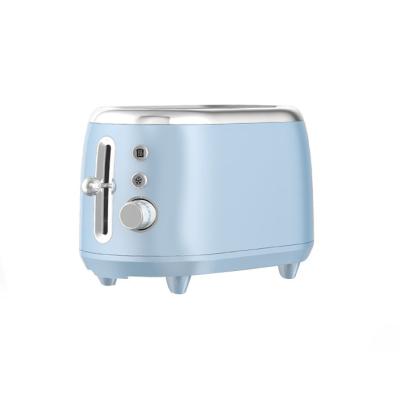 China Household 2 Slices Stainless Steel Toaster Timer Colorful Electric Slice Toaster for sale