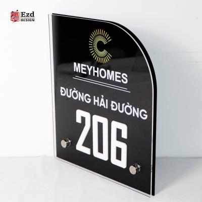 China Ezd Modern High Quality Acrylic Door Plaques Sign Board Business Meeting Room Door Sign Building Customization for sale