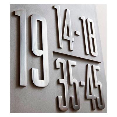 China Modern Custom Ezd Metal Letters Numbers Logo Signs Factory 0 Number -9 House Number Brass Door Sign for sale