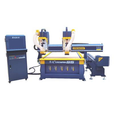 China Hot Selling 1325 Hotels High Precision 3d CNC Machine Wooden CNC Wood Router For Cylindrical Acrylic Wood Aluminum for sale