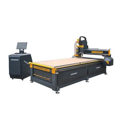 China Building Material Shops 1325 380v CNC Cut Edge Router Automatic CNC Router Machine Woodworking Woodworking with Oscillating Knife and CCD Camera for sale