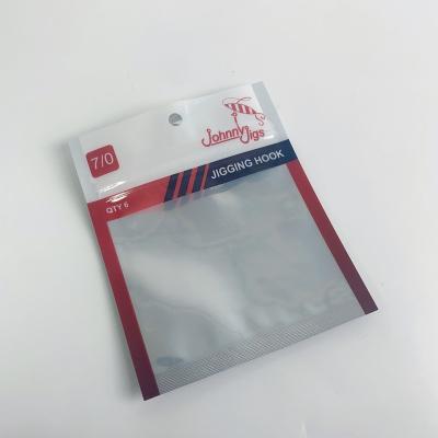 China Clear Resealable Soft Custom Printing Plastic Ziplock Fishing Accessories Ziplock Worm Lure Bait Hook Storage Envelope Packing Bag for sale