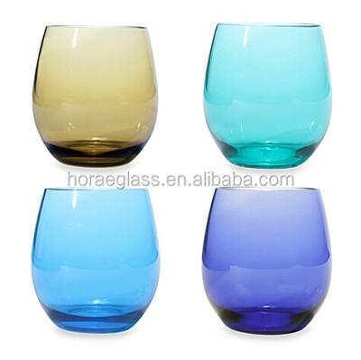 China Fashion Simple Colors Tumbler/Drinking Glass Glass Mug for sale