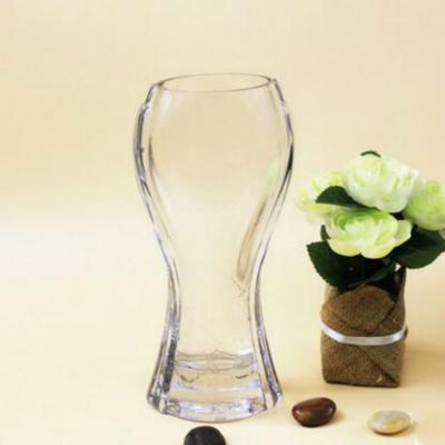 China European the unique design transparent glass flower arrangement mermaid shape glass vase for table decoration for sale