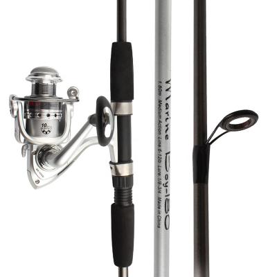 China Full Glass Kit 1.8m Fishing Rod Combo Spinning Reel Combo Set Reel for sale