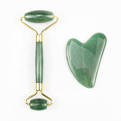 China 100% Wholesale OEM Private Label Face Lift High Quality Massage Roller Set Jade Facial Roller for sale