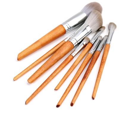 China Durable Luxury Wooden Handle 11Pcs Makeup Brushes Tool Professional Makeup Brush Set for sale