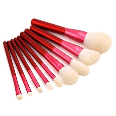 China Amazon Durable High Quality Custom Brush Tools Magnetic Travel Vegan Makeup Brush Set 9pcs for sale