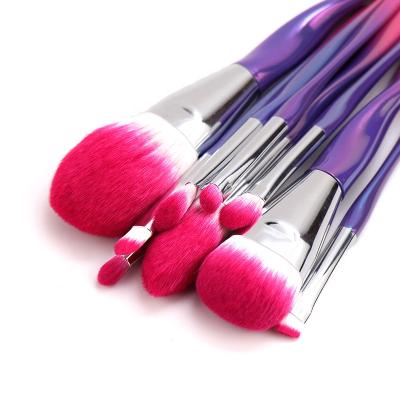 China Factory Durable Professional High Quality Vegan Travel ECO Nylon Face Makeup Brush Set For 9pcs Brush Tools for sale