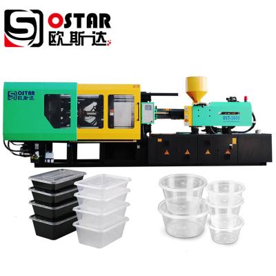 China Horizontal 750ml 1000ml Take Away Disposable PP Lunch Food Container Box Making Plastic Injection Molding Machine for sale