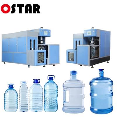 China Factory Price 10l 20L Big Bottle Factory Price 5gallon 3 Liter Water PET Bottle Making Semi Automatic Stretch Blow Molding Machine for sale