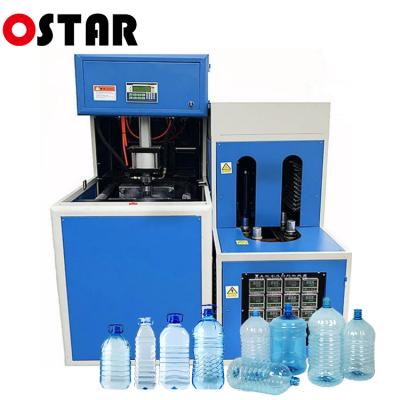 China Best price 5l 10l semi automatic bottle pet bottle stretch blow molding machine for sale