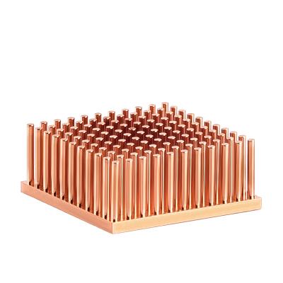 China Copper Pin Fin Heatsink Copper, Small Copper Heater, Pin Fin Copper Heat Sink custom photo for sale