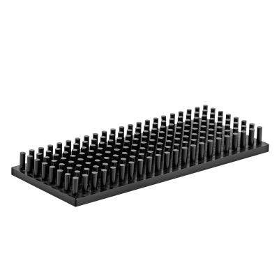 China Driver IC Heat Sink 7W Length Width 150*60mm And Size 20mm Black Anodic Oxidation Rectangle Led Light Aluminum Pin Fin Small Heatsink 60mm for sale