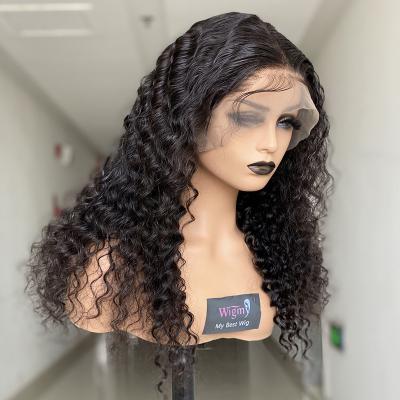 China Deep Wave Deep Wave Lace Frontal Wigs Hair For Color Women Wet And Wavy Brazilian Deep Curly Lace Front Wig Human Hair Lacefront for sale