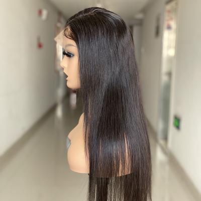 China Wholesale Price 200% Density Silky Straight Straight Wigs For Black Women Cheap Straight Frontal Wig for sale