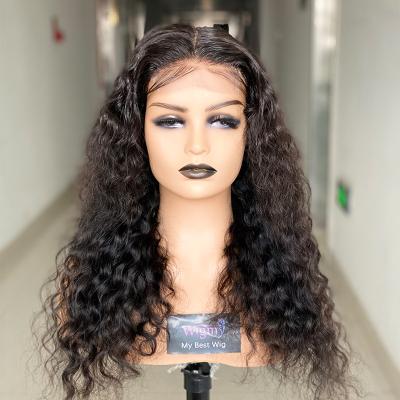 China Pre Plucked Water Wave Water Wave Wigs With Baby Hair Lace Closure For Wet And Wavy Colored Women Wigs Hair for sale