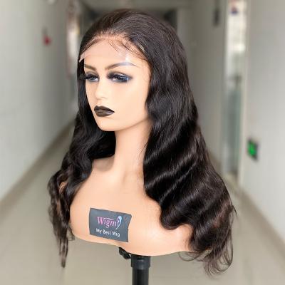 China Body Wave Body Wave Lace Front Wig Brazilian Human Hair 4x4 Lace Closure Wig Pre Plucked Human Hair for sale