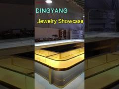 Jewelry store countertop showcase customized project