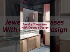 High End Jewelry Showcases With Grille Design