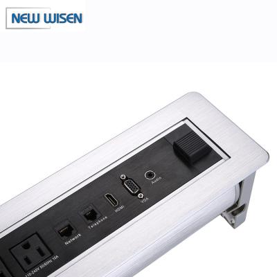 China Residential / General-Purpose Desktop Flip Over Power Socket Customized Plug UK US Universal for Office Furniture Tabletop for sale