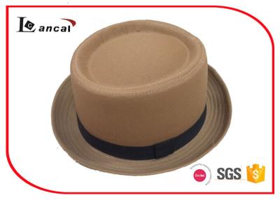 China Spring Plain Color Cotton Twill Ladies Trilby Hats With Bland Ribbed Hatband for sale