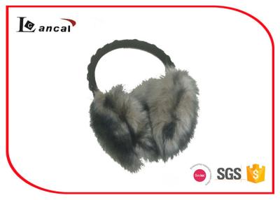 China Black Decorative Bead Winter Ear Muffs Bead Ear Warmers For Women for sale