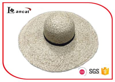 China Hand weave 100% raffia floppy sun hat , wide brim hats for ladies for sale