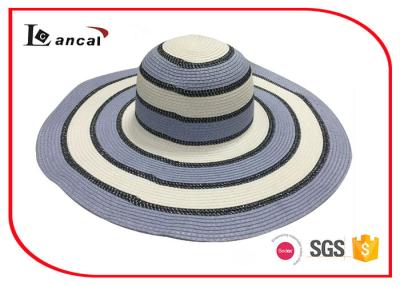 China La junta del círculo del multicolor brimmed de par en par el sombrero de paja, sombrero para mujer del disco floppy de la paja en venta