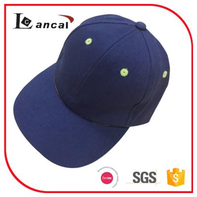 China Gorra de béisbol ajustable 100% de los 6 paneles de la tela cruzada de algodón simple de la marina de guerra de los niños personalizada en venta