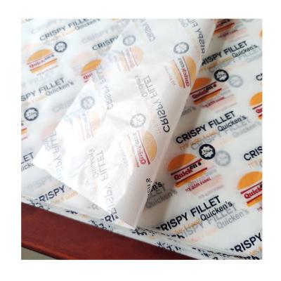 China Food Grade PE Coated Burger Sandwich Paper Shawarma Greaseproof Printed Wrappers for sale