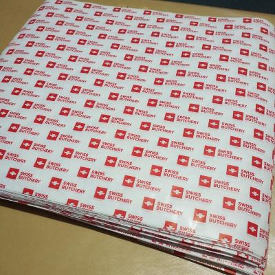 China Greaseproof Printed Butcher Wrapper, PE Coated Butcher Paper for sale