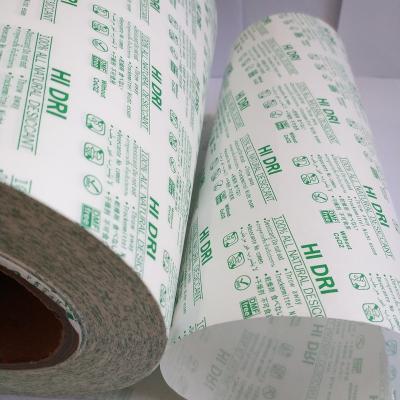 China Greaseproof Printed Coated Poly Nonwoven Fabrics For Silica Gel Desiccants for sale