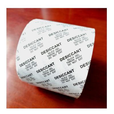 China Greaseproof Printed Coated Paper Wrapping Paper Rolls , Pack 49gsm One Side PE Silica Gel Desiccant Paper for sale